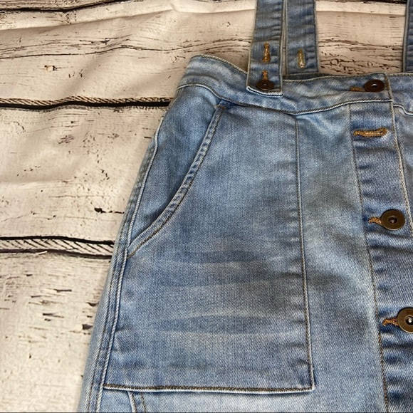 DownEast Denim Skirt with Suspenders Size S - Picture 9 of 11
